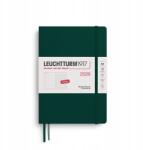 Leuchtturm1917 heti naptár A5, keményfedeles, Forest Green, pöttyös (372704)