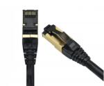 Emtex Patch cord Cat8 FFTP Emtex FFTP-8-1-BK-LSZH-EMT, 1 m, negru (FFTP-8-1-BK-LSZH-EMT)