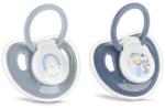 Lorelli Set 2 suzete cu capac Lorelli, silicon moale, 0 luni+, Albastru