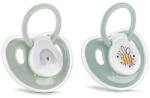 Lorelli Set 2 suzete cu capac Lorelli, silicon moale, 0 luni+, Verde