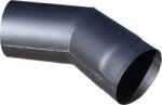 K-Fém Füstcső könyök - vastag falú - Ø 180 x 45° - fekete, festett