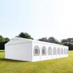 TOOLPORT Parti sátor, 8x24m, PVC ponyva, fehér, padlókerettel Sörsátor, Rendezvény sátor - (49235)