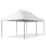 TOOLPORT Összecsukható pavilon, acél, 3x6m, oldalpanelek nélkül, fehér Pavilon sátor, Piaci sátor, Pop up sátor - (600123)