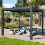 PRIMEYARD 3x3m Pergola, lamellás tetővel, antracit Bioklimatikus pergola - (400125)