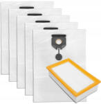  5 db szintetikus porzsák és 1 db szűrő Karcher NT 30/1 TACT, 40/1 TACT, 50/1 TACT porszívókhoz (2.889-154.0 / 2.889-155.0 cikkszámok kiváltására)