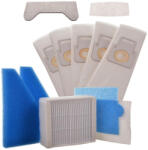  Szűrőkészlet + 5x porzsák THOMAS AQUA, PET & FAMILY, Anti Allergy, Multi Clean X7 AQUA+, Allergy & Family, Mistral XS, Twin XT, Perfect Air Allergy Pure porszívókhoz