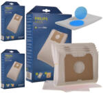  12x szintetikus mikroszálas porzsák + motorvédő szűrő + mikroszűrők Philips Triathlon 1400, Triathlon 2000, Athena és Duathlon porszívókhoz (PMB01K)