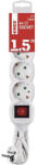 EMOS Kábel hosszabbító EMOS 4 aljzat 3m kapcsolóval fehér (1922140303)
