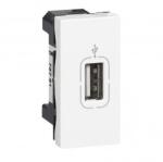 Legrand USB priza Mosaic - 1 module - alb (078761)