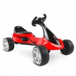 RicoKids Kart cu pedale si roti din plastic dur, varsta 3-7 ani, Gokart RK-595 Ricokids 759500, Rosu
