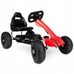 RicoKids Kart cu pedale si roti gonflabile, varsta 3-7 ani, Gokart RK-591 Ricokids 759101, Rosu