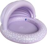 Swim Essentials Felfújható medence ponyvával Lila Leopárd 100 cm (SE-2023SE505)