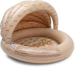 Swim Essentials Felfújható medence ponyvával Barna Leopárd 100 cm (SE-2024SE1020)