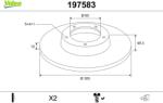 VALEO Disc frana VALEO 197583 (197583)