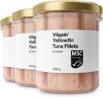 Vilgain Multipack 3 pièces - Sárgaúszójú tonhal filé saját levében -⁠ magas omega-3 tartalom, hozzáadott olajok nélkül, fenntartható haltenyésztésből