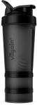 Vilgain Shaker Pro 2Go - Black 450 ml + 150 ml + 100 ml