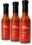Vilgain Multipack 3 pièces - Chiliszósz -⁠ pikáns és gazdag íz, mesterséges tartósítószerek, színezékek vagy sűrítőanyagok nélkül