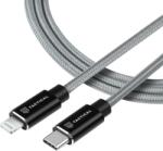 Tactical Aramid изключително здрав кабел USB-C/Lightning MFI - 1m - Сив KP31195