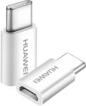 Huawei Оригинален MicroUSB на USB - C Адаптер - Бял KP31225