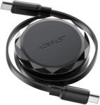 ACEFAST Прибиращ се usb-c към usb-c кабел - 60 w - 0, 8 м - Черен kp36456