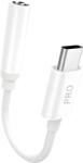 Dudao Аудио адаптер Dudao от USB Type - C към 3, 5 мм Mini Jack - Бял KP32933