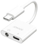 Jokade Jc008 Bingguo 4 In 1 Usb Type-c - 3, 5mm Jack Adapter / Konverter Fehér