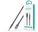 DEVIA iPure Series Woven AUX 3, 5mm jack/Lightning audio kábel 1m - fekete - mobilehome