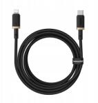 Baseus kábel Dura Type C 20W 2m (fekete-arany) (6932172669942)