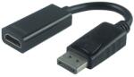 PremiumCord Adaptor PremiumCord DisplayPort - HDMI Mascul/Femela, suport 3D, 4K*2K@30Hz (kportad11)