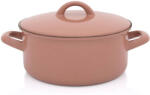 Metalac Oala cu Capac Metalac Mocha Mousse Email 2.75L Diametru 20CM Maro (388877)