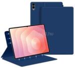 Gigapack Samsung Tab S11 Ultra 5G / Tab S11 Ultra WIFI GIGAPACK Tok álló, bőr hatású aktív FLIP, asztali tartó, SÖTÉTKÉK (GP-177295) (GP-177295)
