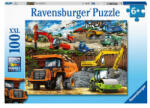 Ravensburger Puzzle 100 db - Járművek az építkezésen (12973)