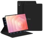 Gigapack Samsung Tab S11 Ultra 5G / Tab S11 Ultra WIFI GIGAPACK Tok álló, bőr hatású aktív FLIP, asztali tartó, FEKETE (GP-177294) (GP-177294)