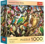 Trefl 1000 db-os puzzle - Színes üvegmadarak (99306) (99306)