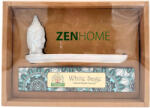 Zen Home Kerámia Buddha - Fehér Zsálya pálcikás füstölővel/szett