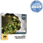 DekorTrend fém ablakdísz fenyőfákkal, 30 cm, 30 led, meleg fehér, elemes (KDA_011) - kontaktor