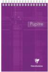 Clairefontaine Pupitre A5-ös spirálfüzet, 80 oldal, Diktálás, lila (8666C-01J)