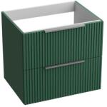 Spectrum Mobilier suspendat pentru lavoar pe blat Spectrum, Omaha, finisaj riflat, 60 cm, green mat (34613)