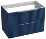 Spectrum Mobilier suspendat pentru lavoar Spectrum, Omaha, 80 cm, riflat, albastru mat (34644)