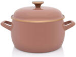 Metalac Oala cu Capac Metalac Mocha Mousse Email 5.4L Diametru 22CM Maro (388754)