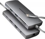 AXAGON HMC-8HLSA USB hub, HDMI, RJ-45, 5Gbps, USB, SD/microSD, PD 100W (HMC-8HLSA)