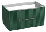 Spectrum Mobilier suspendat pentru lavoar Spectrum, Omaha, 80 cm, riflat, verde mat (34620)