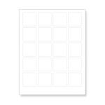 CDRmarket Öntapadó címkék 45 x 45 mm, 24 címkék, A4, 100 ív (R0ECO.4545)