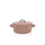 Metalac Cratita Cu Capac Metalac Mocha Mousse Email 4.75L Diametru 24CM Maro (388878)
