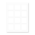 CDRmarket Öntapadó címkék 60 x 60 mm, 12 címkék, A4, 100 ív (R0ECO.6060)