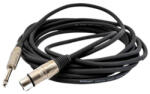Silk Road mikrofonkábel, 5m, fekete, XLR-JACK