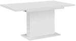 TEMPO KONDELA Kihúzható étkezőasztal, fehér, 160-200x90 cm, BOBA (393896)
