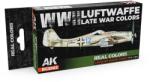 AK Interactive WWII Luftwaffe Late War Colors lakk alapú festék készlet 6x 17ml (RCS103)
