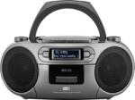 ECG CDR 990 DAB audiórendszer, 2 x 2 W RMS, FM rádió, USB, CD lejátszó, MP3 kazettás magnó, SZÜRKE