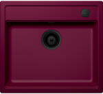 SCHOCK Schock Mono N-100 konyhai mosogatótálca 570 x 510 mm Cristadur Berry, bogyószín és szűrőkosár, távműködtető gomb, túlfolyó takaró Puro (SETMN100BEPVPUR)